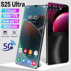 2025 Online Retailer S25 Ultra Mobile Phones Android 7.3 Inch Unlock 3G/4G/5G/ WIFI 5G Smartphone US Local Stock