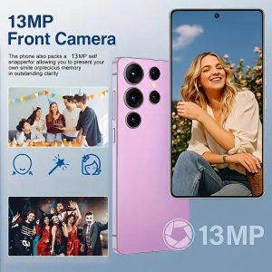 Latest Mobile Phones Unlocked Android 14 Smartphone 8GB+256GB