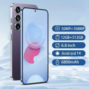 Latest Mobile Phones Unlocked Android 14 Smartphone 8GB+256GB