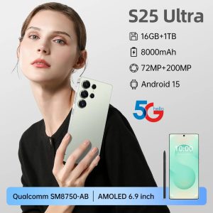 Latest Mobile Phones Unlocked Android 14 Smartphone 8GB+256GB