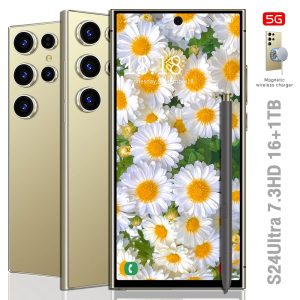 Cell Phones Smartphones S24 Ultra 7.3 HD Screen Smart Phone 5G Dual Sim Android 13